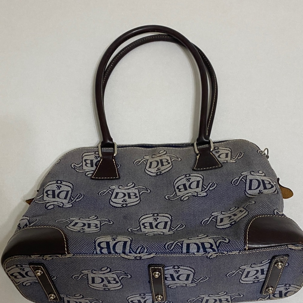 Dooney & Bourke Gray and Brown Shoulder Bag - Picture 7 of 11